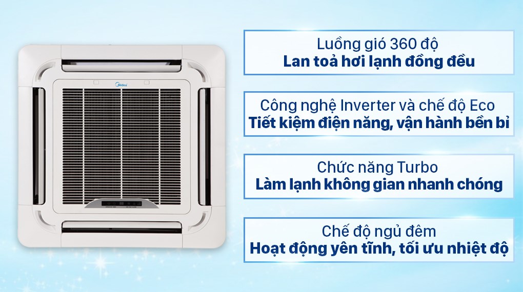 máy lạnh âm trần Midea