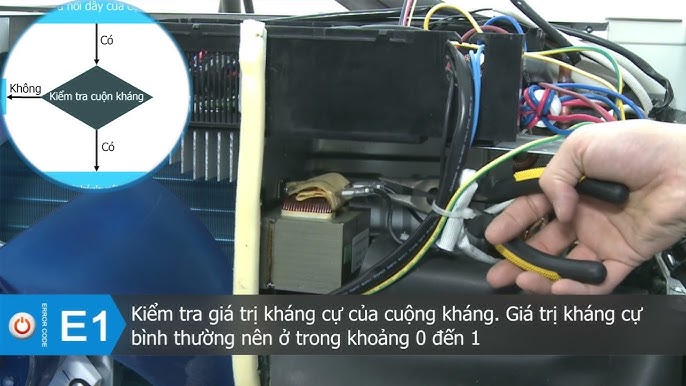 Cách kiểm tra lỗi E1 trên máy lạnh Midea