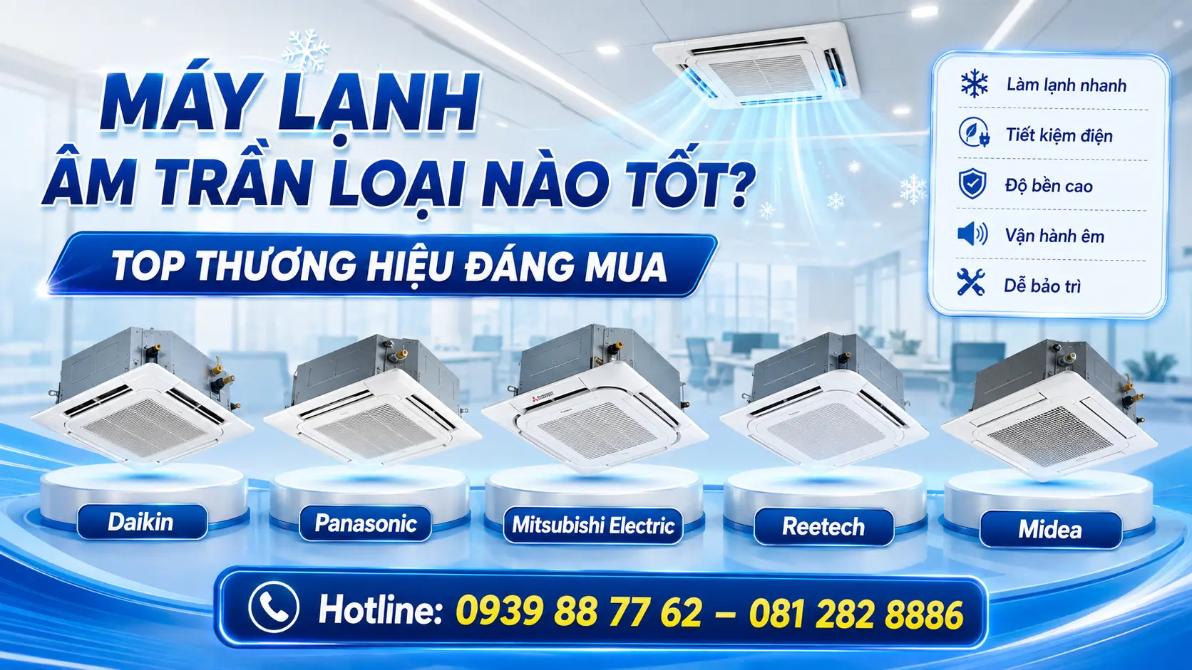 Máy Lạnh Âm Trần Loại Nào Tốt? Top Thương Hiệu Đáng Mua Máy Lạnh Âm Trần Loại Nào Tốt? Top Thương Hiệu Đáng Mua