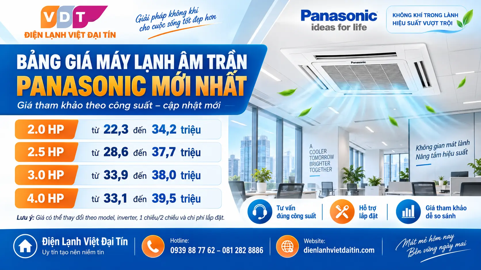 Bảng Giá Máy Lạnh Âm Trần Panasonic Mới Nhất Bảng Giá Máy Lạnh Âm Trần Panasonic Mới Nhất